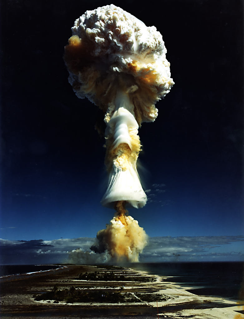 Licorne nuclear test, French Polynesia