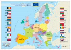 European Union map, 2013, from Europa.eu