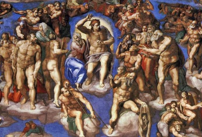 Michelangelo, Christ at the final judgment