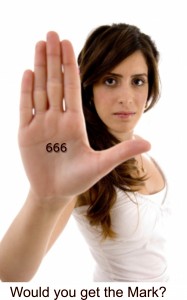 Woman with 666, Would you get the Mark?