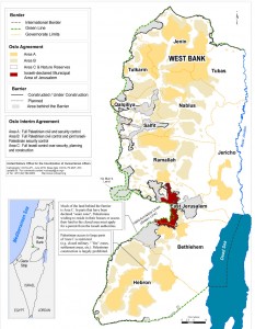Israeli and Palestinian access in the West Bank