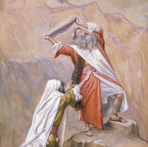 Moses Destroyeth the Tables of the Ten Commandments