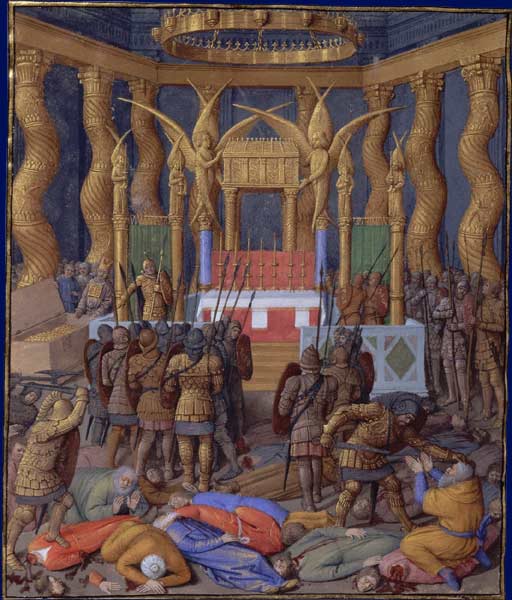 Pompey enters the Temple, 63 BC, by Jean Fouquet