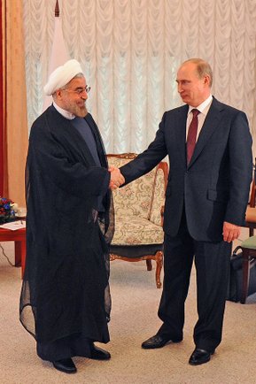 Hassam Rouhani of Iran and Putin, from www,kremlin,ru