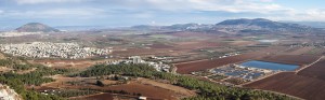 View of the Jezreel Valley, lower Galilee, Israel