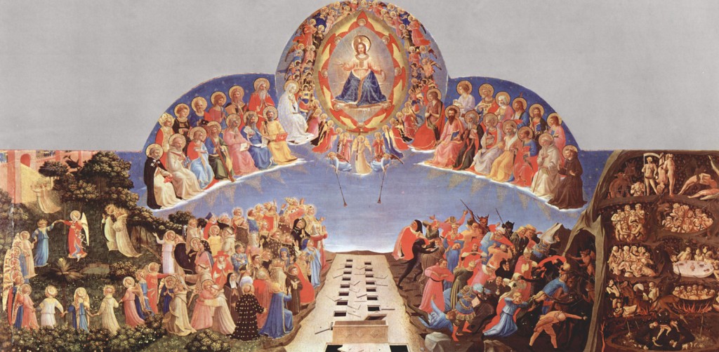 Separating the Sheep and Goats, by Fra Angelico