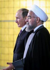 Hassan Rouhani and Putin in Tehran, 2015, By Hamed Malekpour