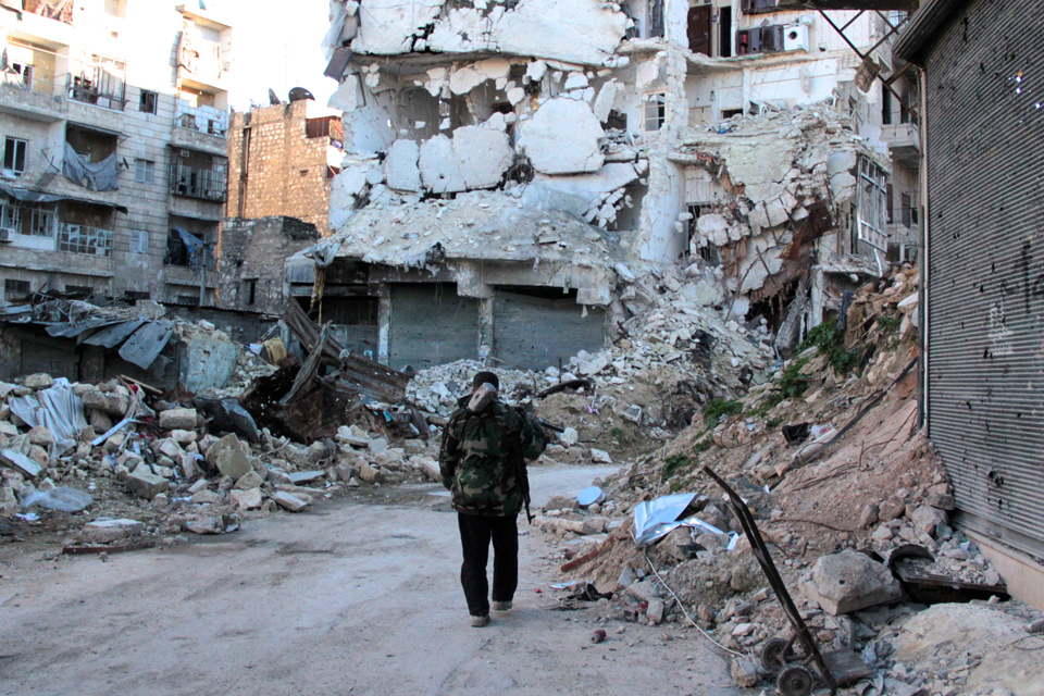 The Destruction in Aleppo, Syria