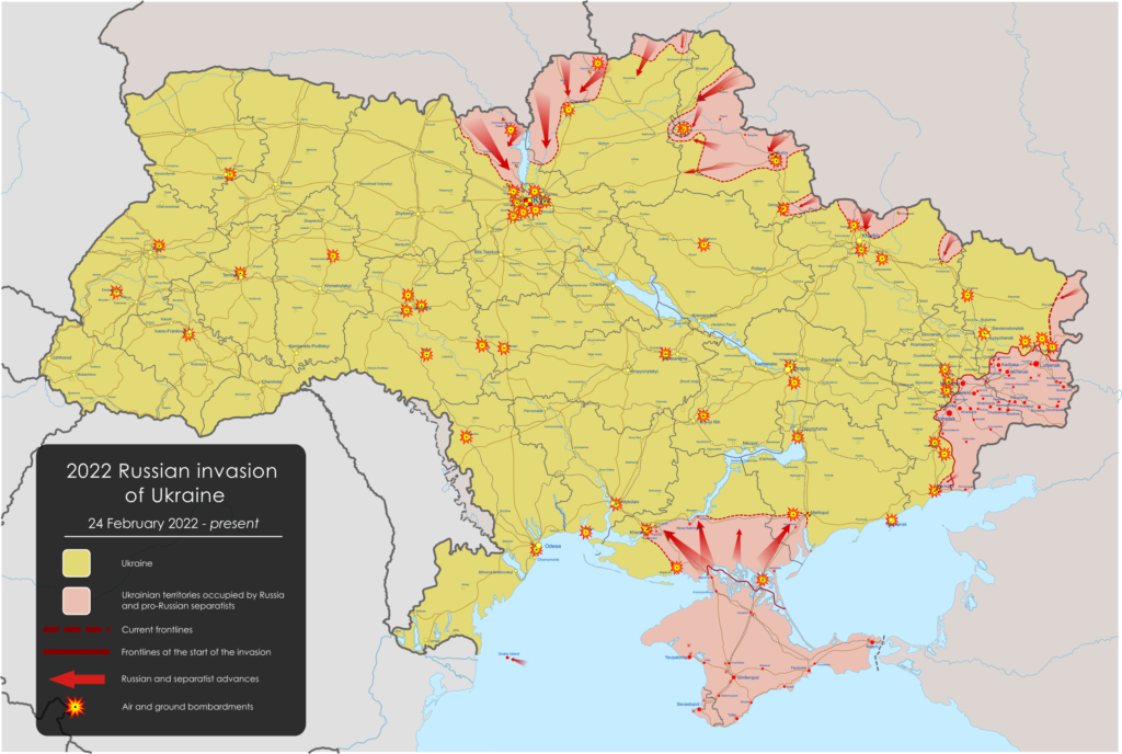 Russian invasion of Ukraine, Feb 2022
