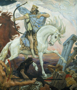 Victor Mikhailovich Vasnetsov - The Antichrist on a White Horse copy